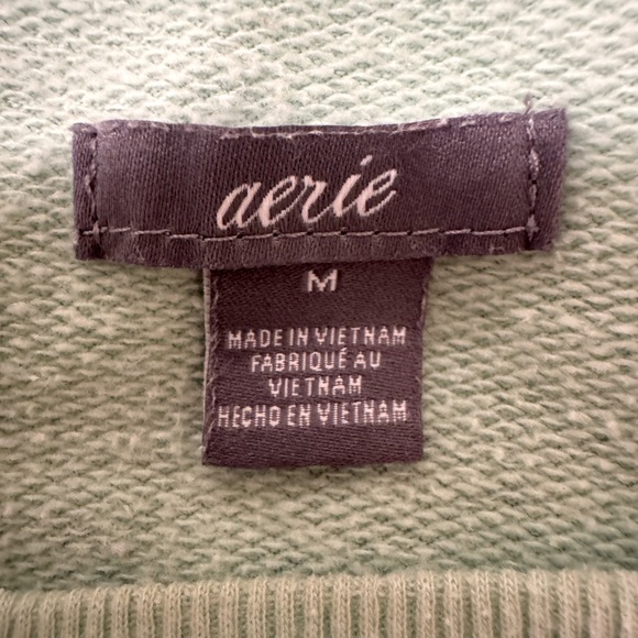 Aerie Mint Green Knit Top, M🦋 - Picture 4 of 6